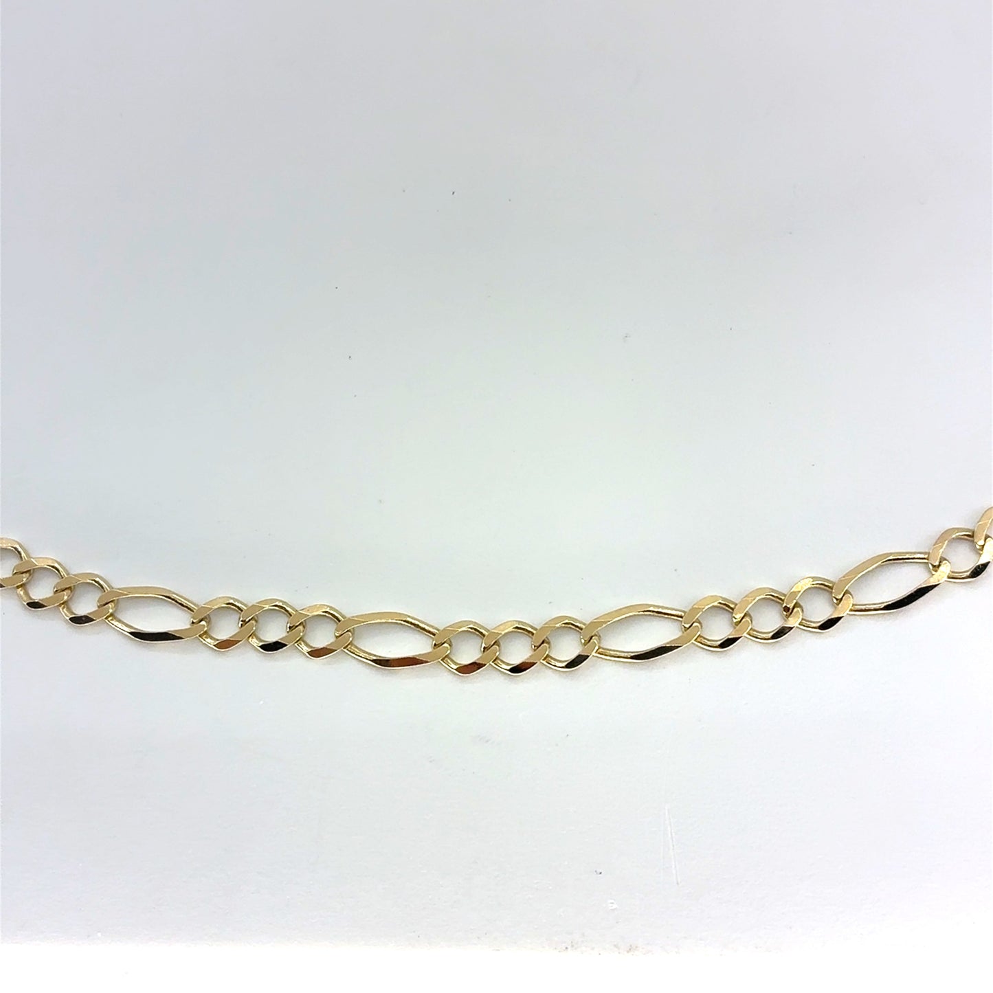 10K Yellow Gold Solid Classic Figaro Necklace | 26 Inches, 5.2mm, 11.70 grams