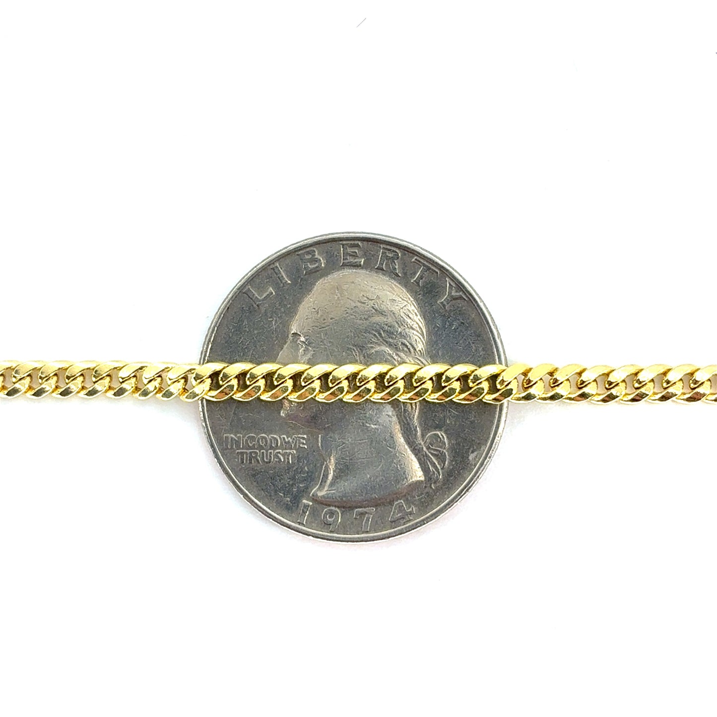 14K Yellow Gold Hollow Miami Cuban Necklace | 20 Inches, 3mm, 5.45 grams