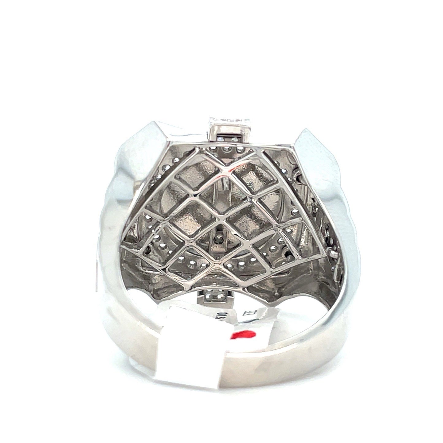 925 Sterling Silver Men’s CZ Dollar Sign Ring 8.40g Size 102