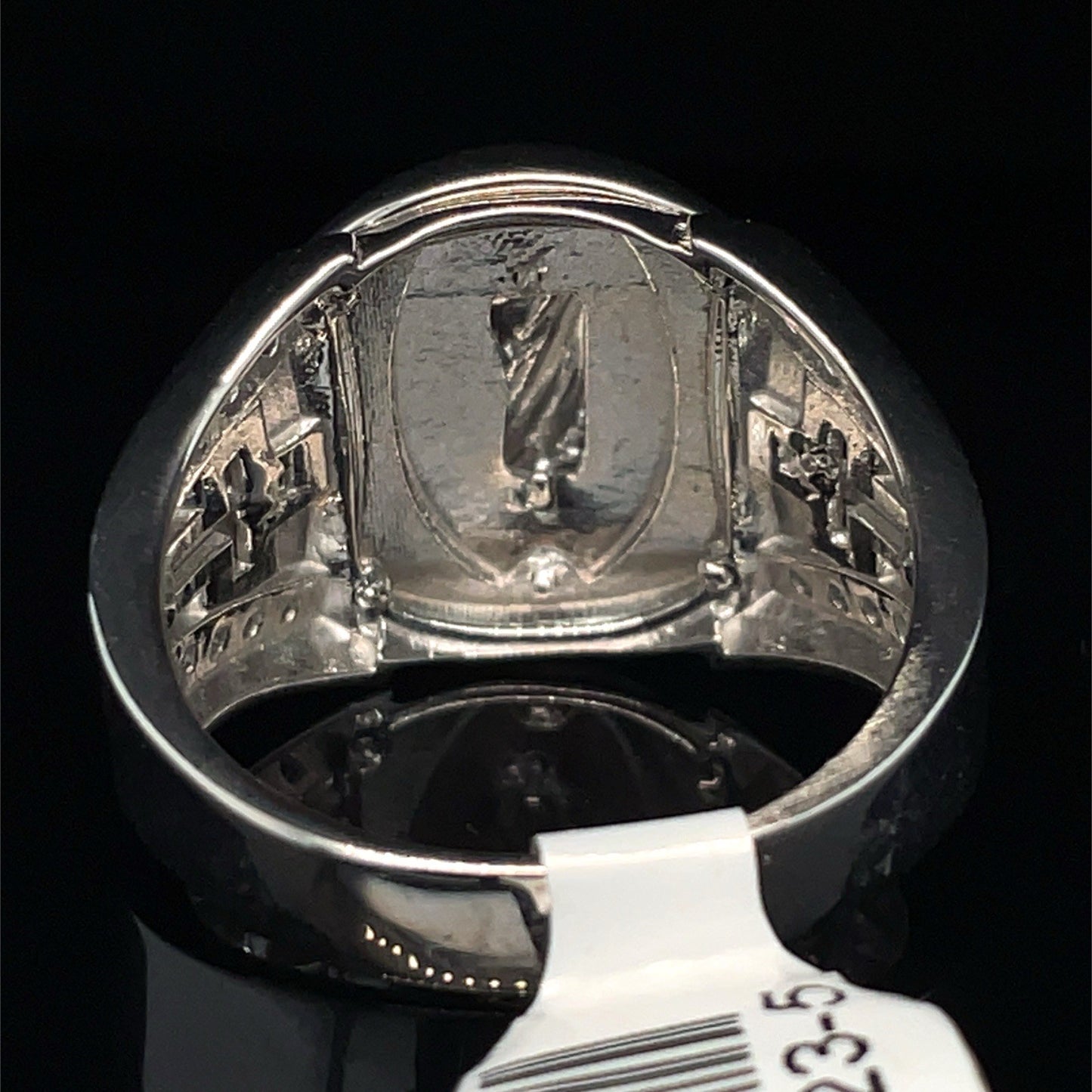 925 Sterling Silver Men’s CZ San Judas Ring 7.40g Size 93
