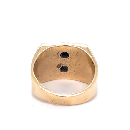 10K Yellow Gold Ring | Free Mason Design, Size 7.5