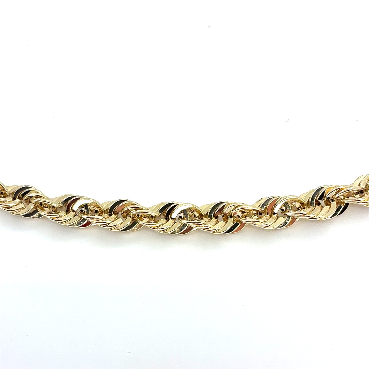10K Gold Hollow Rope Necklace | 24 Inches, 5.2mm