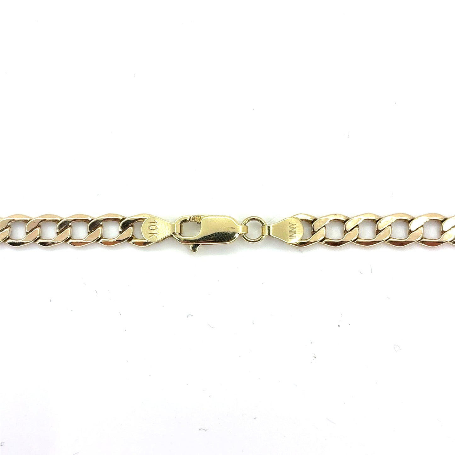 10K Yellow Gold Hollow Cuban Necklace | 20 Inches, 5.1mm, 7.3 grams
