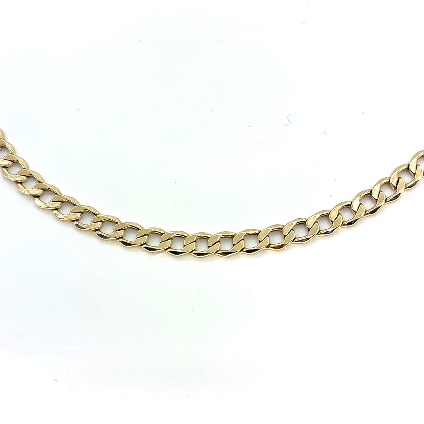 10K Yellow Gold Hollow Cuban Necklace | 20 Inches, 5.1mm, 7.3 grams