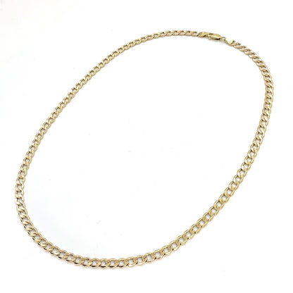 10K Yellow Gold Hollow Cuban Necklace | 20 Inches, 5.1mm, 7.3 grams