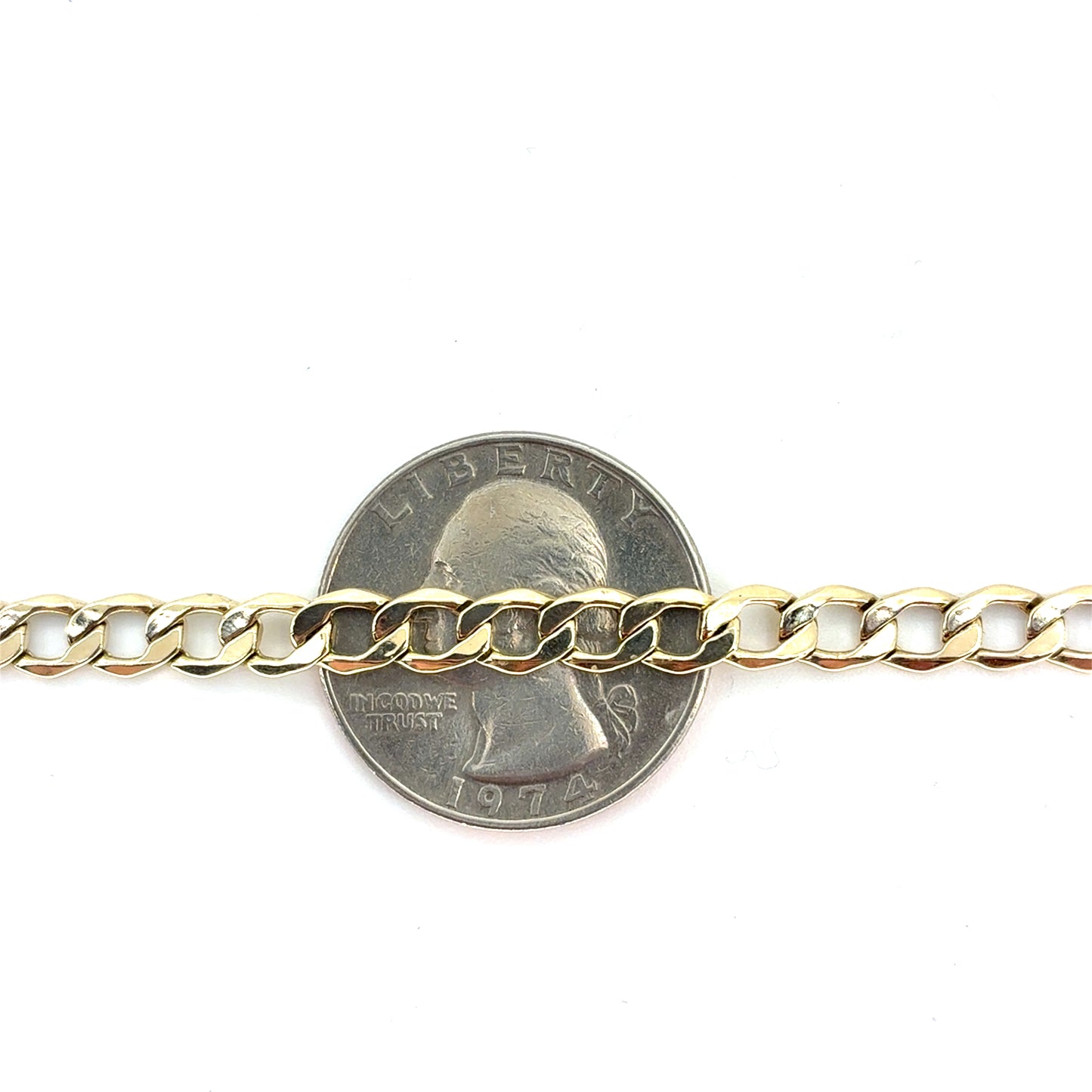 10K Yellow Gold Hollow Cuban Necklace | 20 Inches, 5.1mm, 7.3 grams