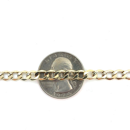 10K Yellow Gold Hollow Cuban Necklace | 20 Inches, 5.1mm, 7.3 grams
