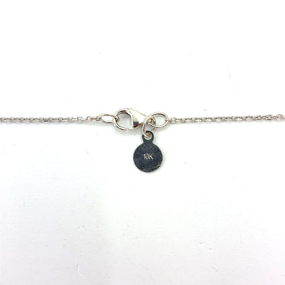 10K White Gold Vera Wang Large Heart Pendant Necklace | 18 Inches, 0.5 CTW Diamonds