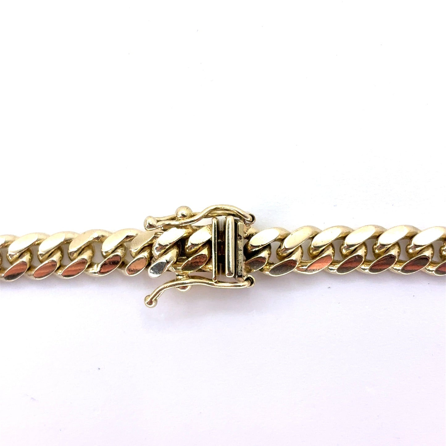 14K Yellow Gold Solid Miami Cuban Bracelet | 7.5 Inches, 8mm, 15.90 grams