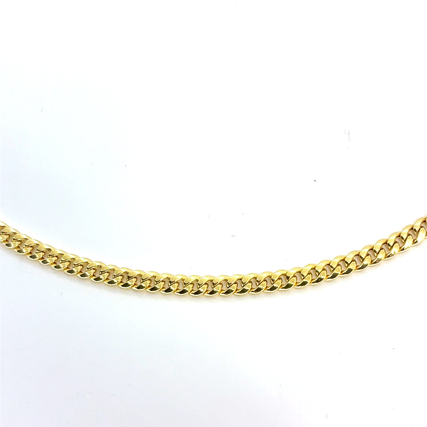 14K Yellow Gold Hollow Miami Cuban Necklace | 20 Inches, 3mm, 5.45 grams