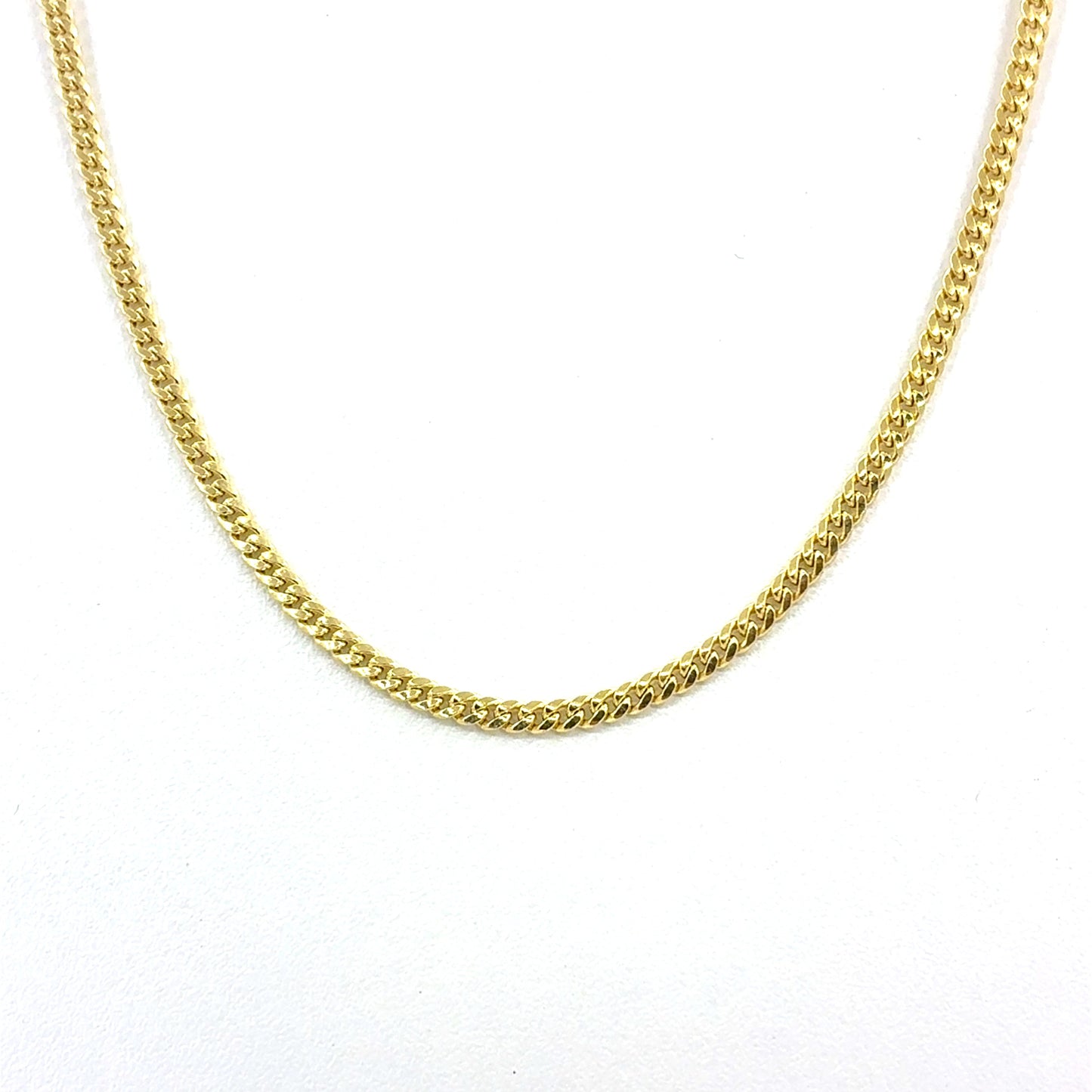 14K Yellow Gold Hollow Miami Cuban Necklace | 20 Inches, 3mm, 5.45 grams