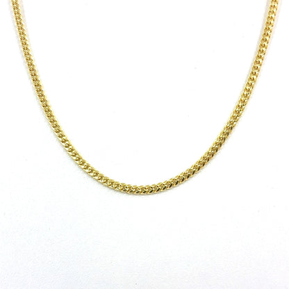 14K Yellow Gold Hollow Miami Cuban Necklace | 20 Inches, 3mm, 5.45 grams