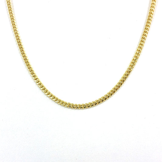 14K Yellow Gold Hollow Miami Cuban Necklace | 20 Inches, 3mm, 5.45 grams
