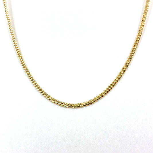 14K Yellow Gold Hollow Miami Cuban Necklace | 22 Inches, 3.7mm, 9.10 grams