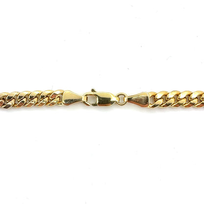 14K Yellow Gold Hollow Miami Cuban Bracelet | 8 Inches, 4.6mm, 5.10 grams