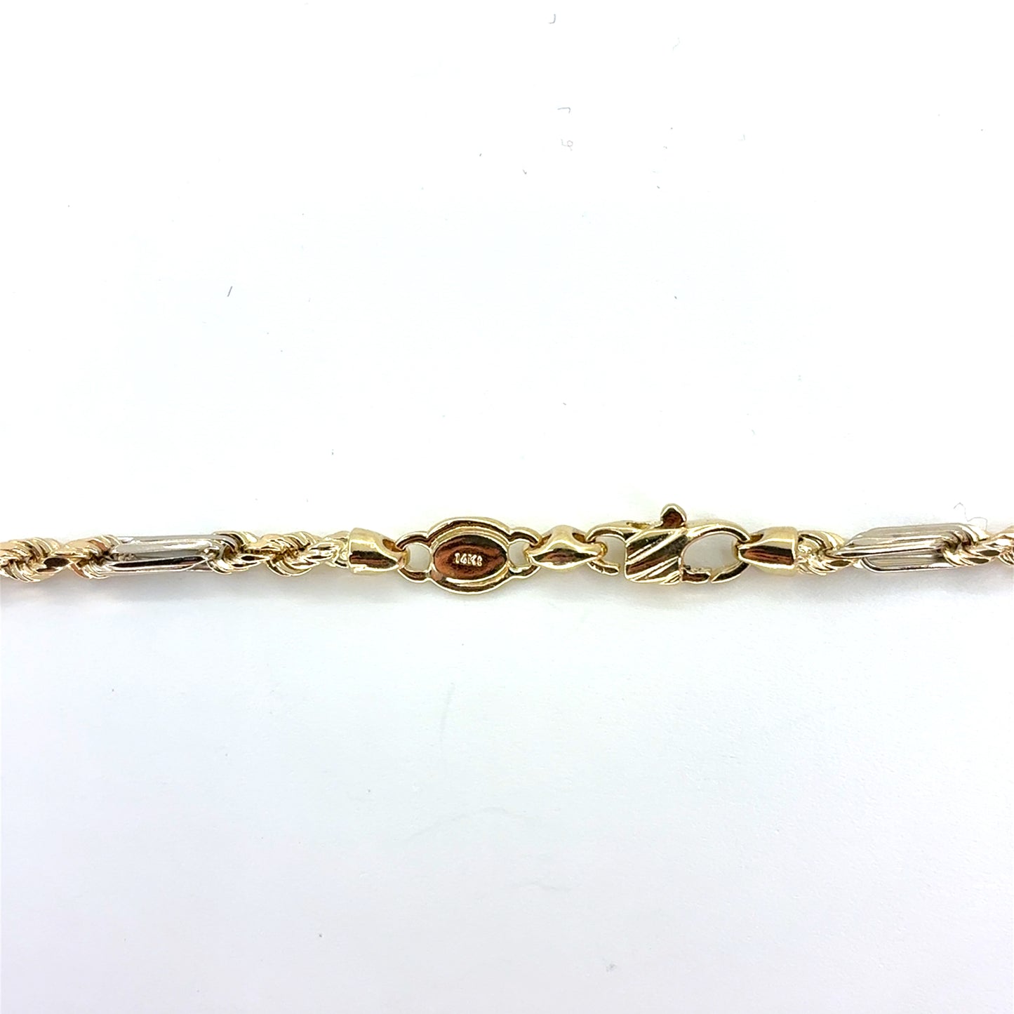 14K Two Tone Gold Solid Milano Necklace | 22 Inches, 3.5mm, 13.7 grams