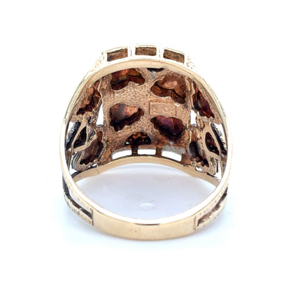 10K Tricolor Gold Black Hills Gold Ring | Size 9.5, 7.3 grams