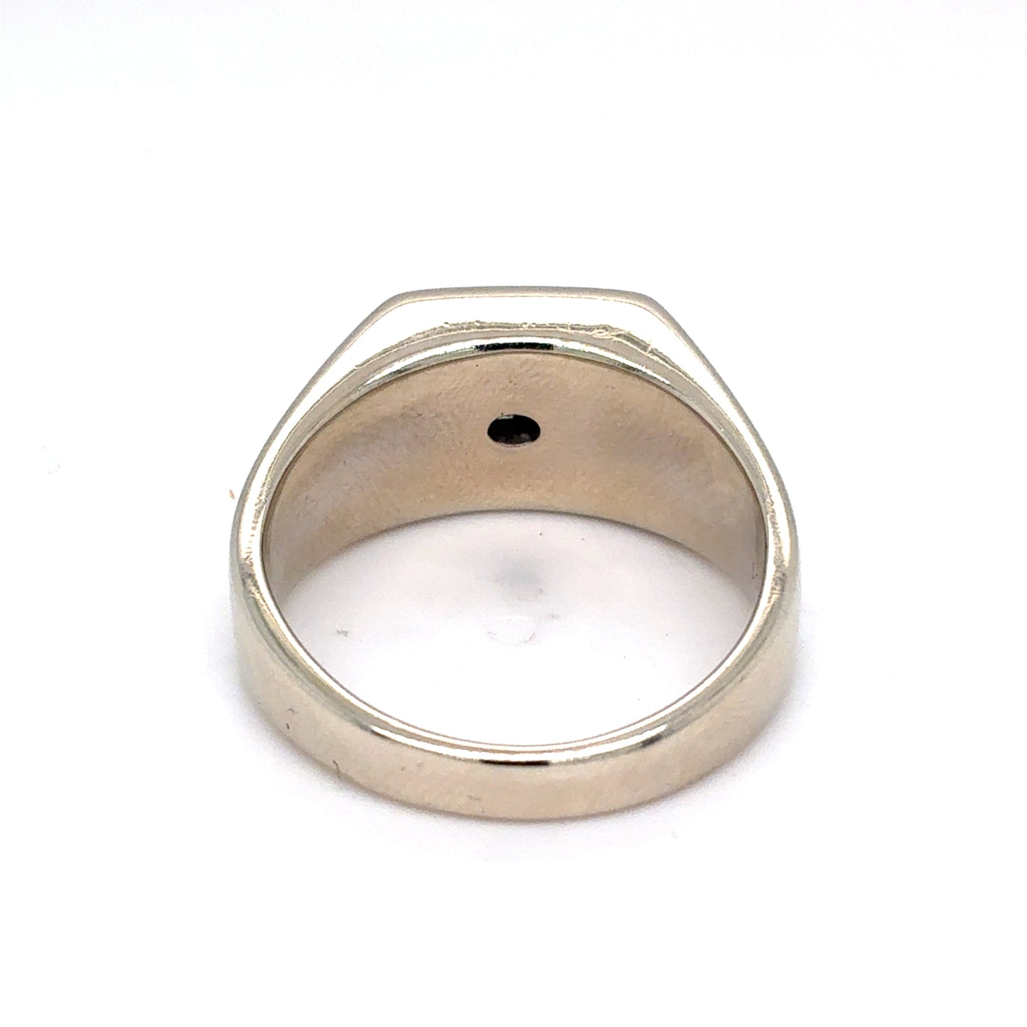 14K White Gold Mens Natural Diamond Princess Cut Cluster Ring | Princess 1.13 TCW, H VS1, Size 10