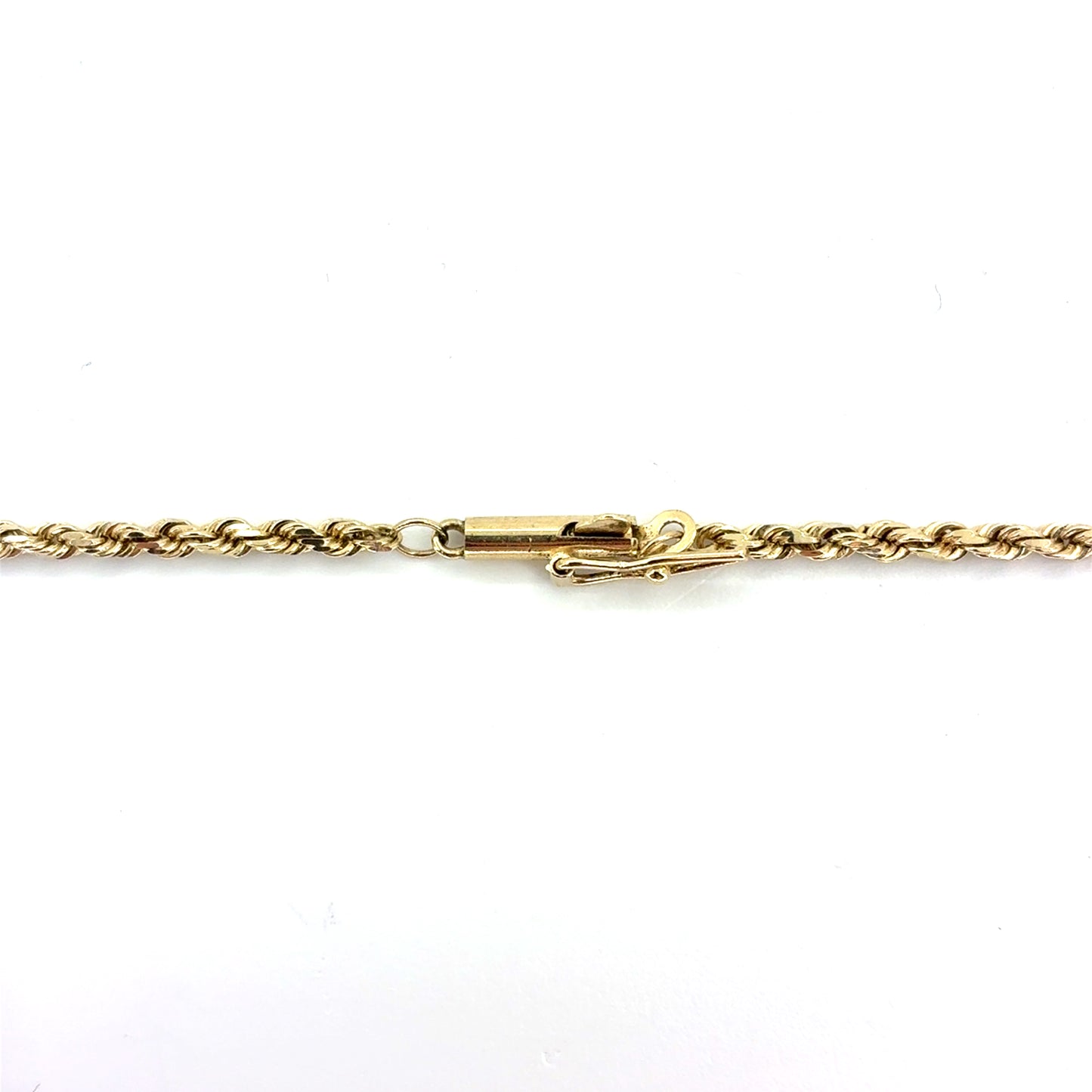 14K Yellow Gold Solid Rope Necklace | 20 Inches, 1.8mm, 7.57 grams