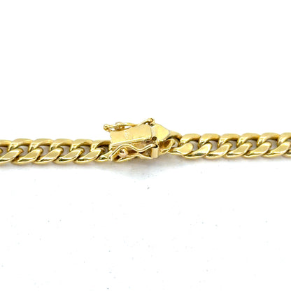 10K Yellow Gold Hollow Miami Cuban Necklace | 24 Inches, 6mm, 20.2 grams