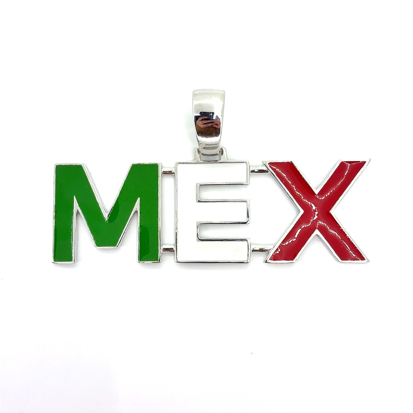 925 Sterling Silver Custom Mexico Pendant | Enamel colors 18.1 grams