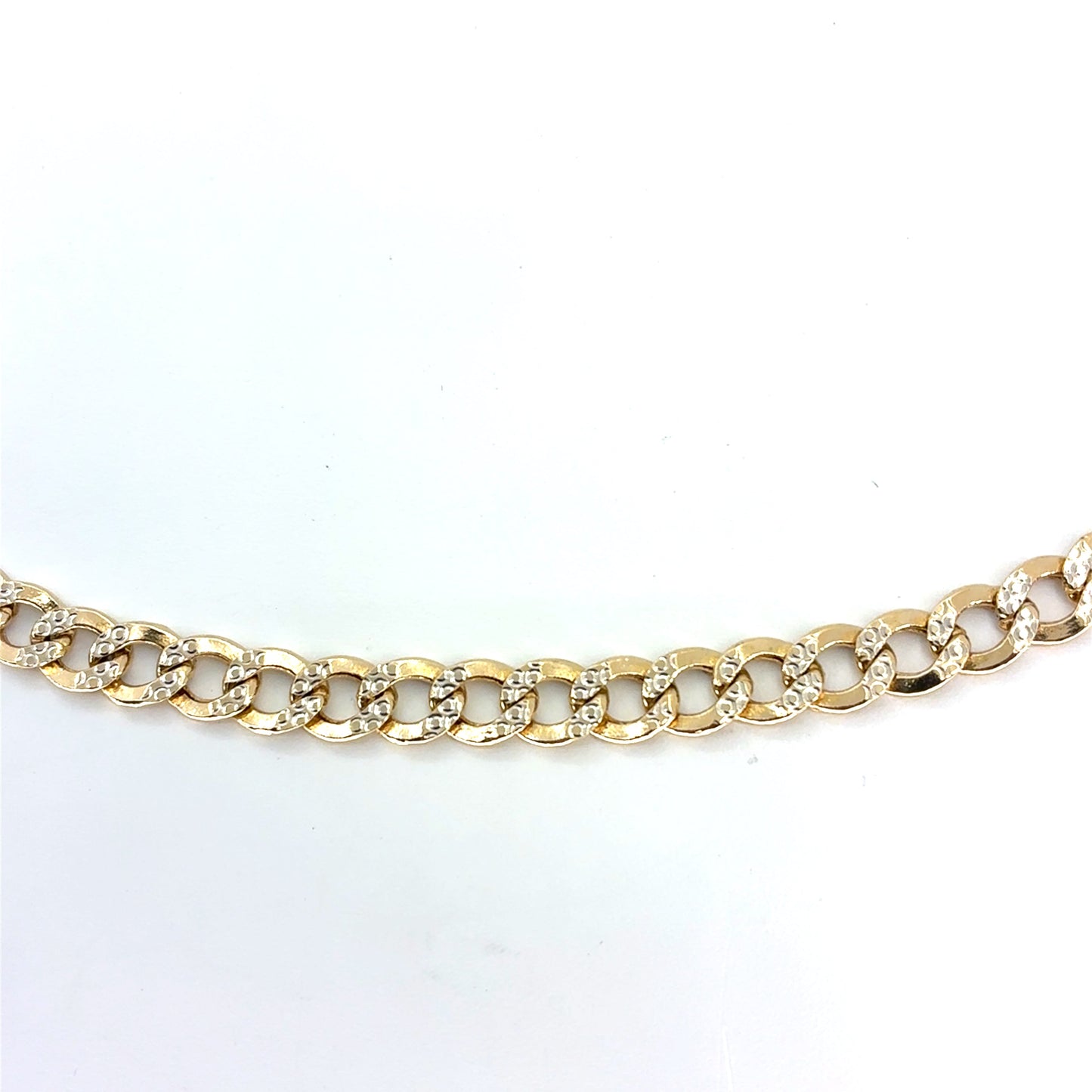 14K Yellow Gold Solid Open DC Cuban Necklace | 24 Inches, 6.5mm, 19.20 grams