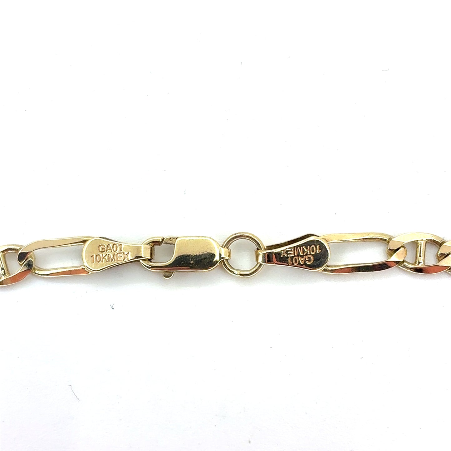 10K Yellow Gold Solid Mariner Bracelet | 7 Inches, 4.4mm, 4.00 grams
