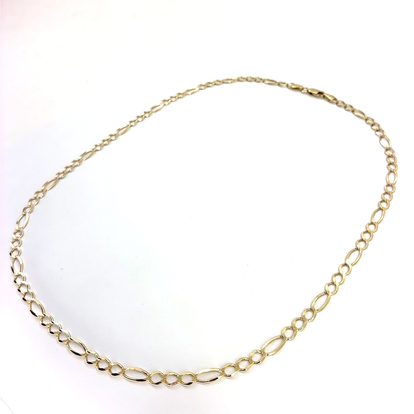 14K Yellow Gold Solid Classic Figaro Necklace | 24 Inches, 5.5mm, 16.10 grams