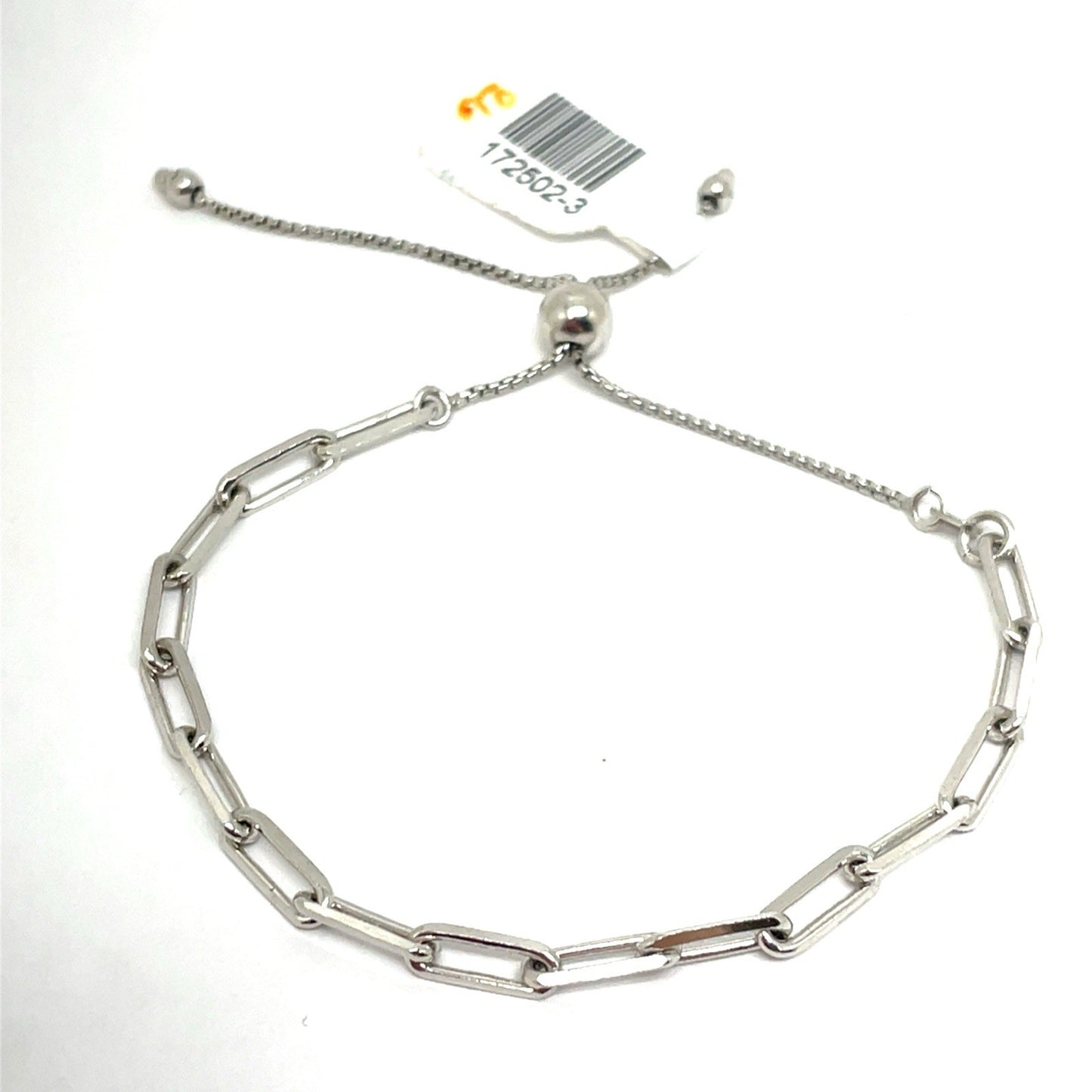 925 Sterling Silver Women’s Paper Clip Style Bracelet 4.40g0