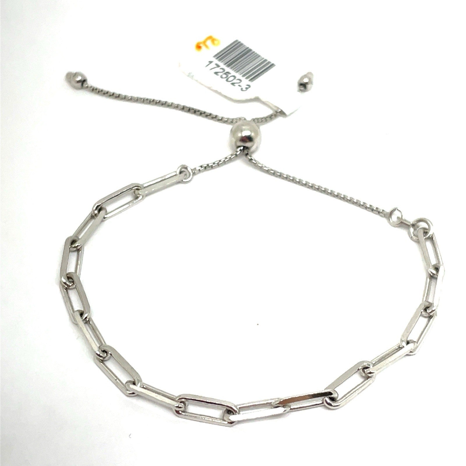 925 Sterling Silver Women’s Paper Clip Style Bracelet 4.40g0