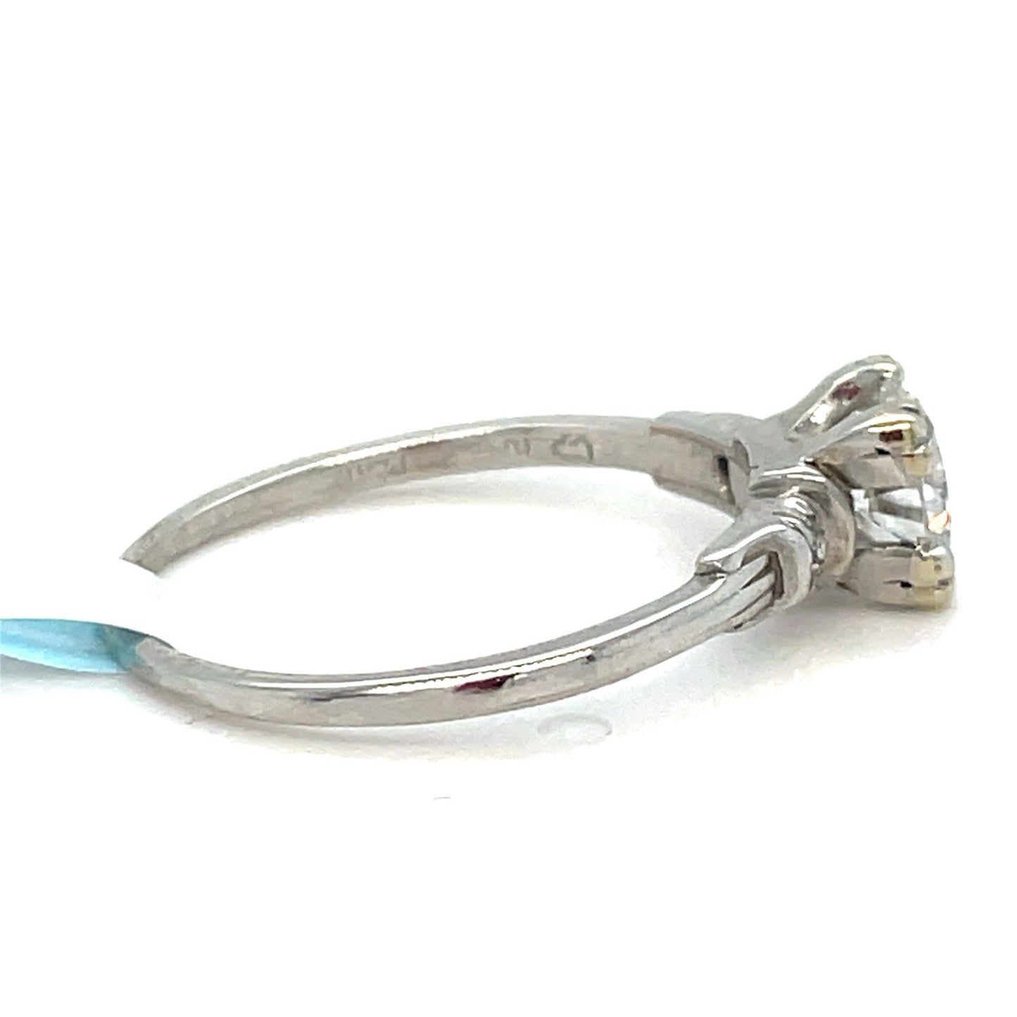 Platinum Women’s Old Cut Diamond Ring E VVS2 .73CT 3.16g Size 7.5” W/ Appraisal1