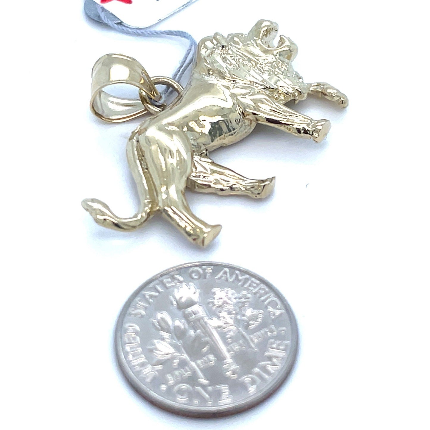 10k Yellow Gold Lion Pendant 4.90g2