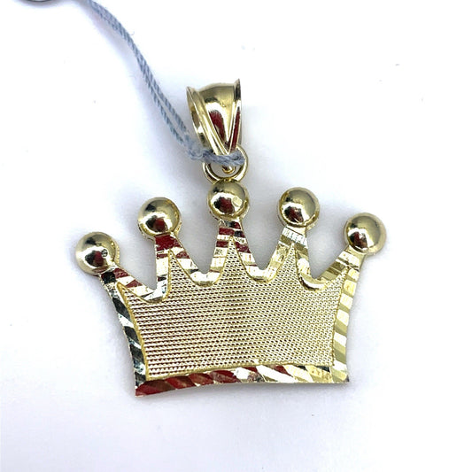 10k Yellow Gold Crown Pendant 2.40g0