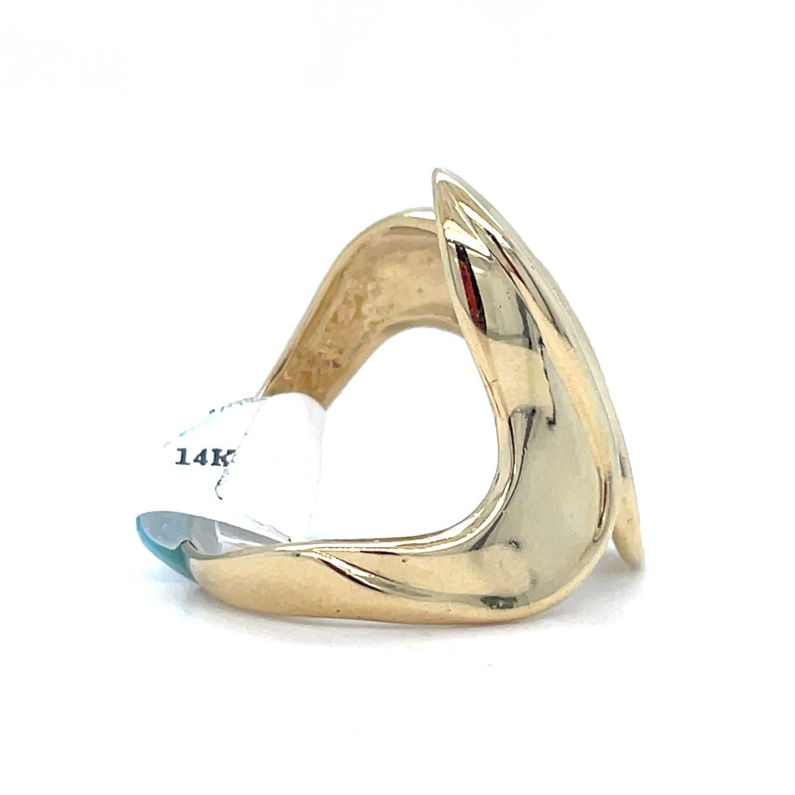 14k Yellow Gold Women’s Polished Swirl Ring 6.27g Size 81