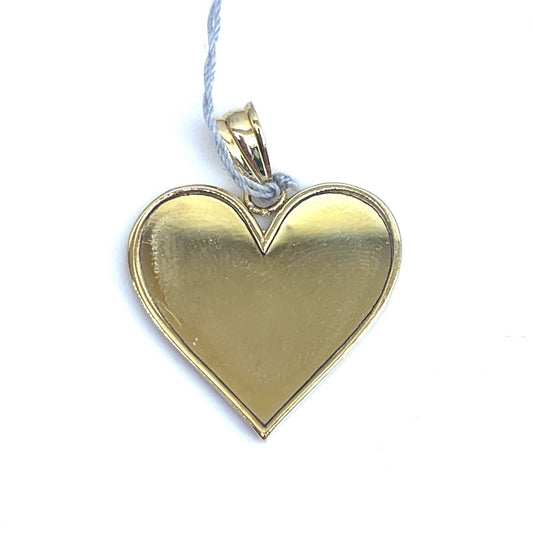 10k Yellow Gold Women’s Heart Polished Pendant 2.10g0