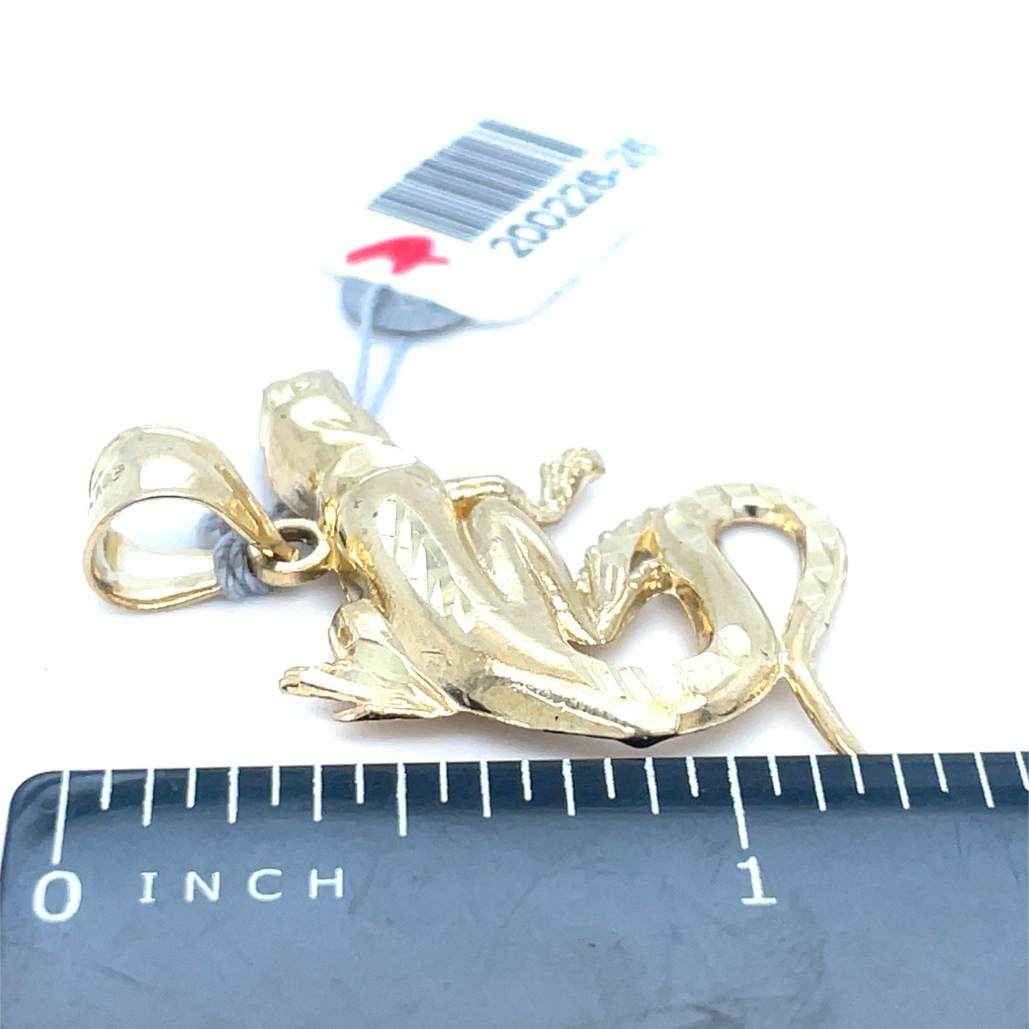 10K Yellow Gold Lizard Pendant 3.40g3
