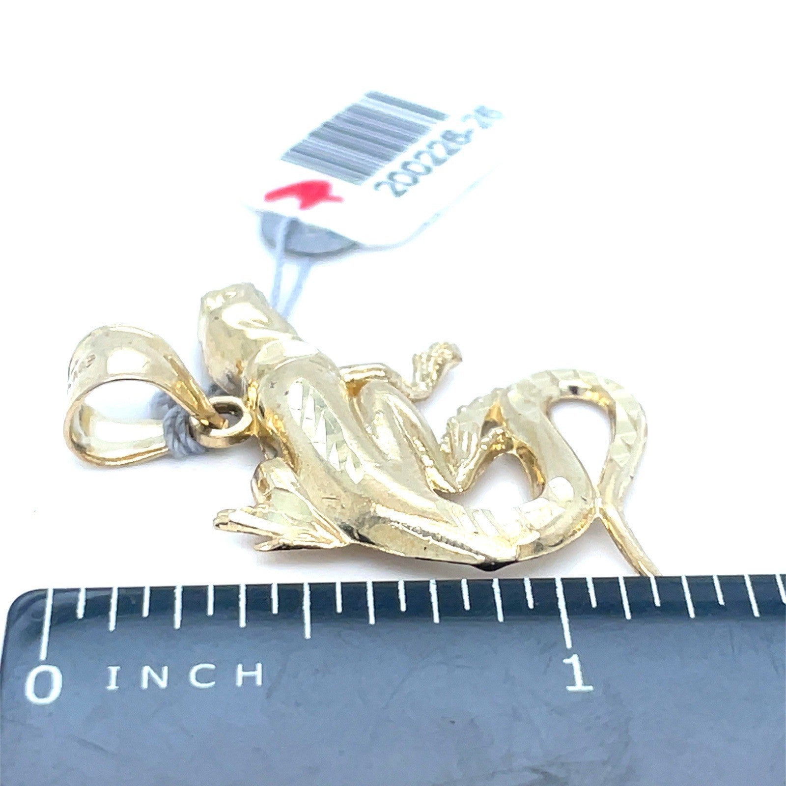 10K Yellow Gold Lizard Pendant 3.40g3