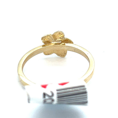 14k Yellow Gold Women’s Island Flower Ring 1.90g Size 72