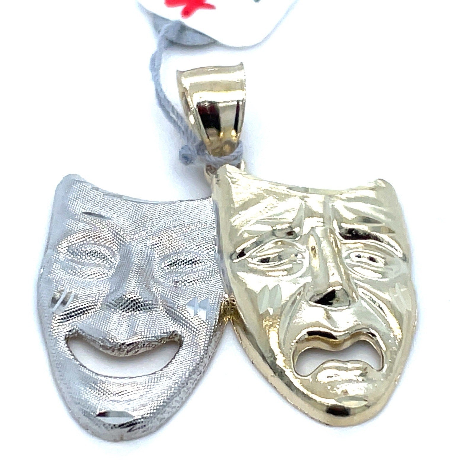 10K Two Tone Gold Cry Now Smile Later Pendant 3.35g1