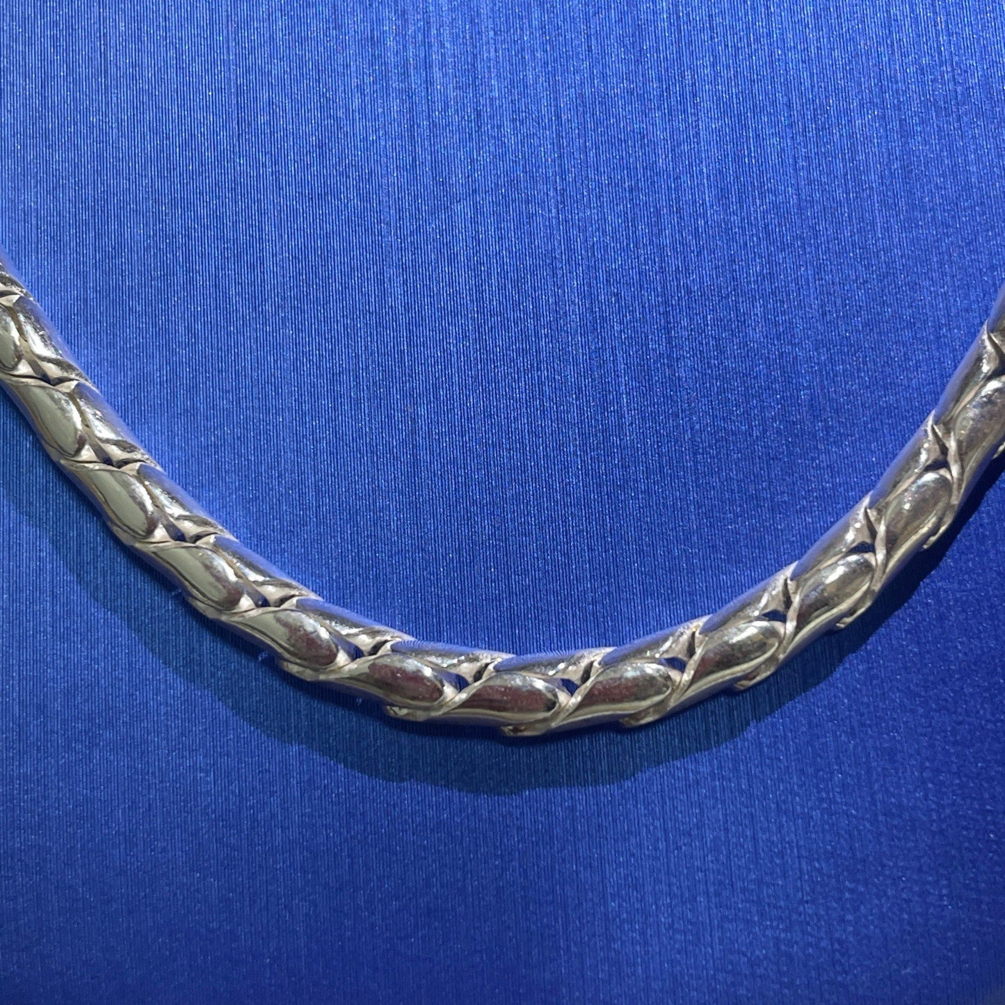 925 Sterling Silver 24” Solid Battuta Rope Style Necklace 54.50g 3.9mm3