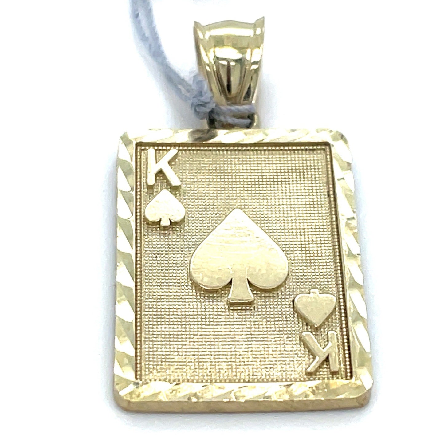 10k Yellow Gold King Of Spades Pendant 2.45g0