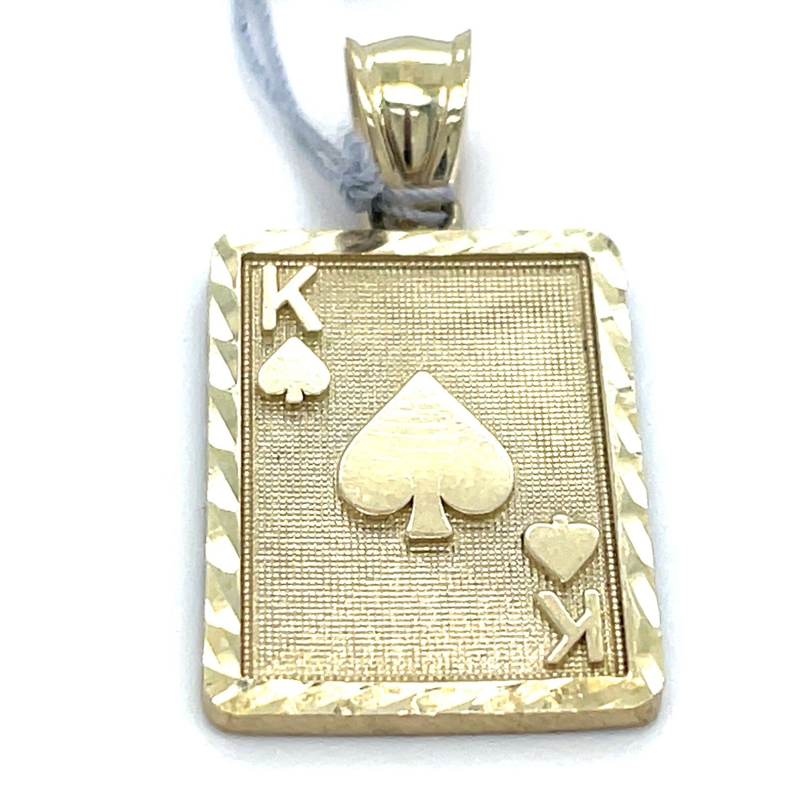 10k Yellow Gold King Of Spades Pendant 2.45g0
