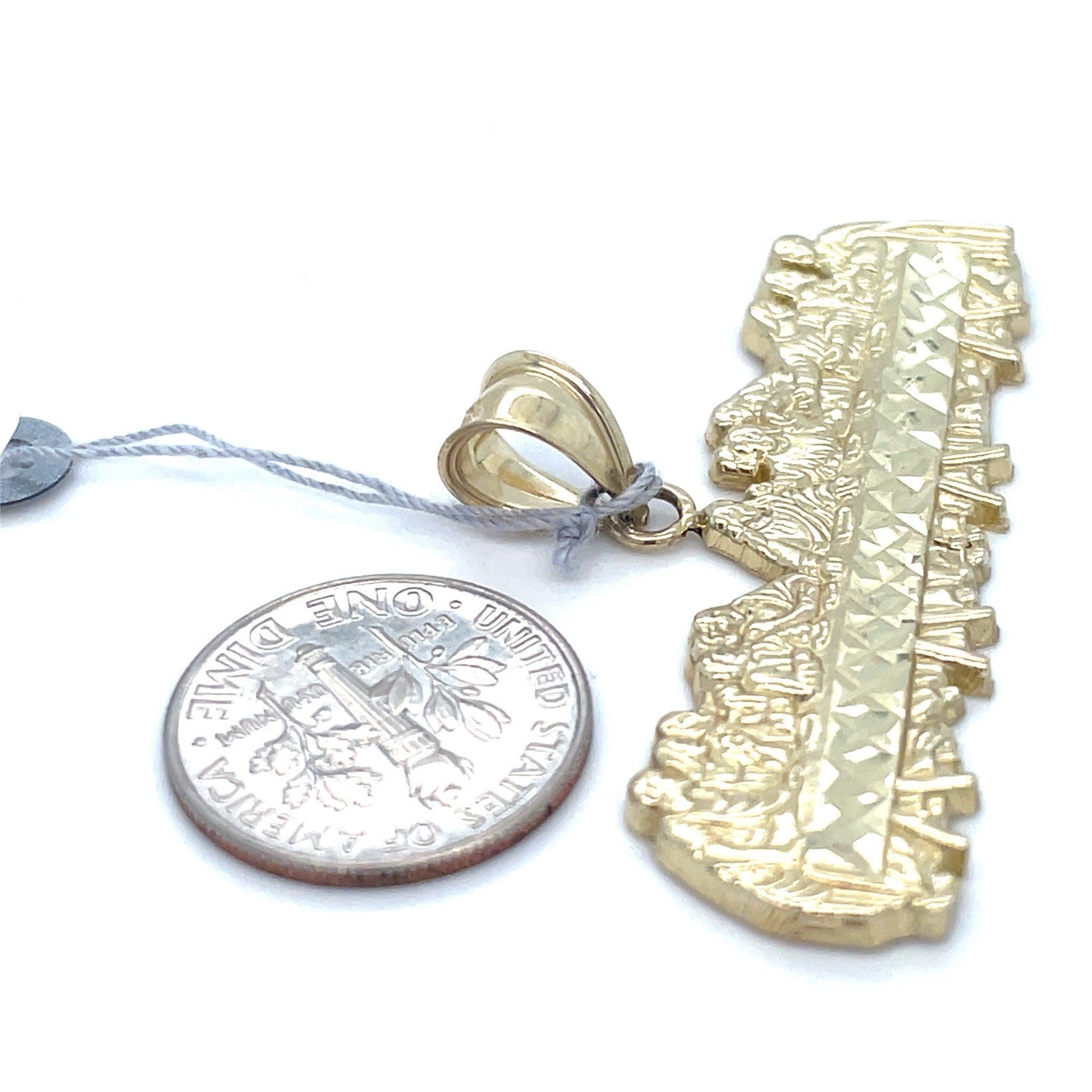 10K Yellow Gold Last Supper Pendant 4.36g1