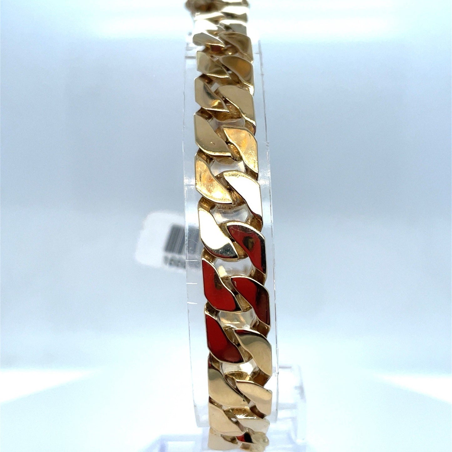 14k Yellow Gold Men’s 8.5” Solid Flat Miami Cuban Bracelet 34.70g 9.4mm1