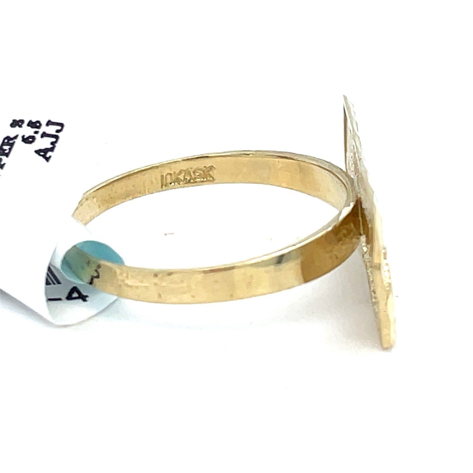 10k Yellow Gold Last Supper Ring 1.80g Size 6.51