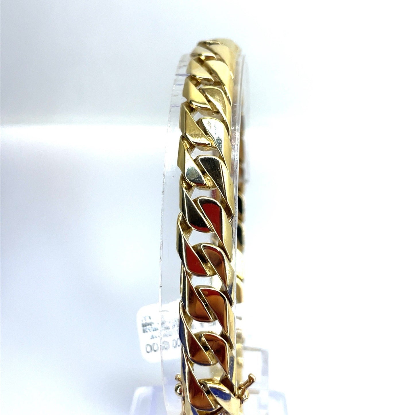 14k Yellow Gold Men’s 8.5” Solid Flat Miami Cuban Bracelet 34.70g 9.4mm3