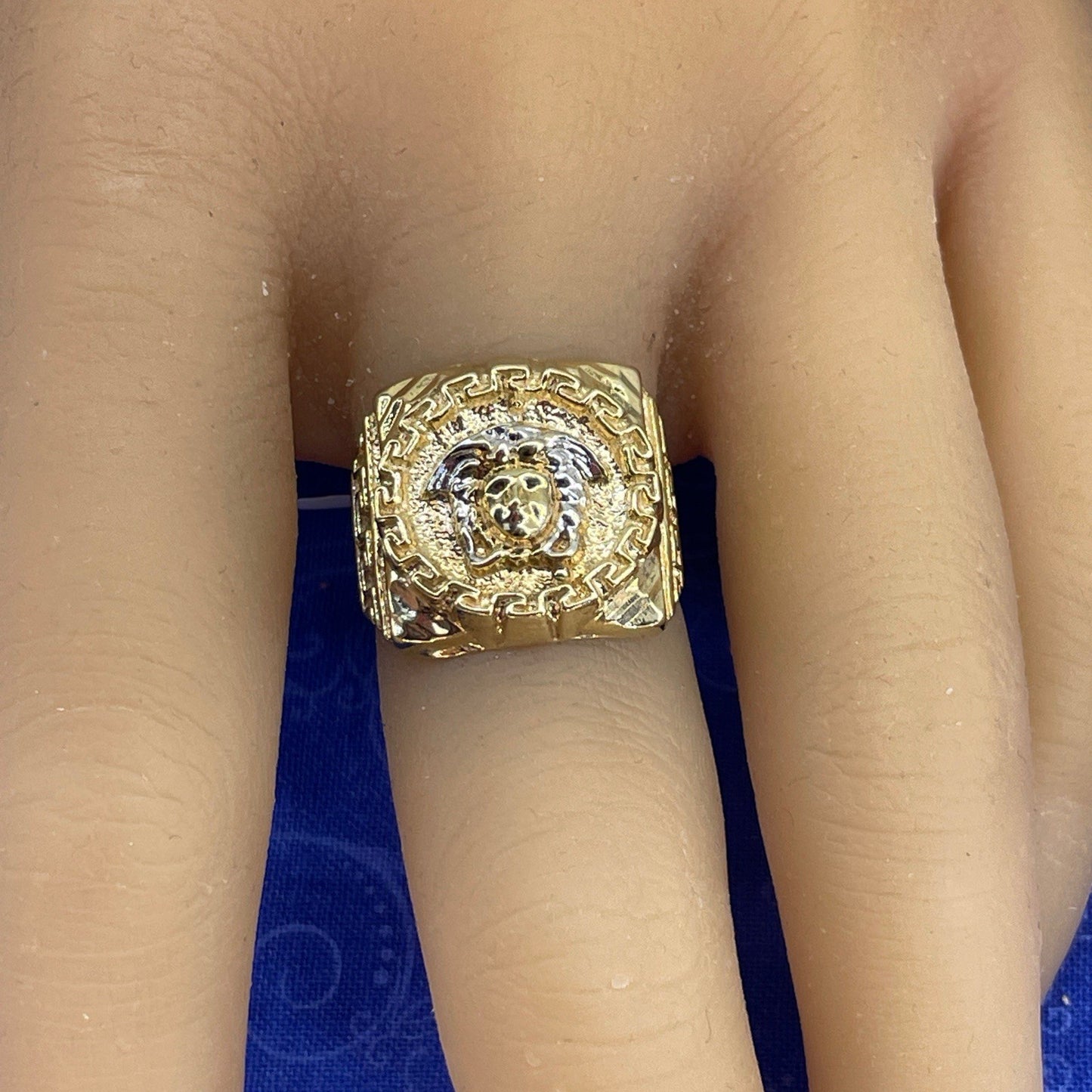 10K Yellow Gold Men’s Versace Design Ring 10.00g Size 94