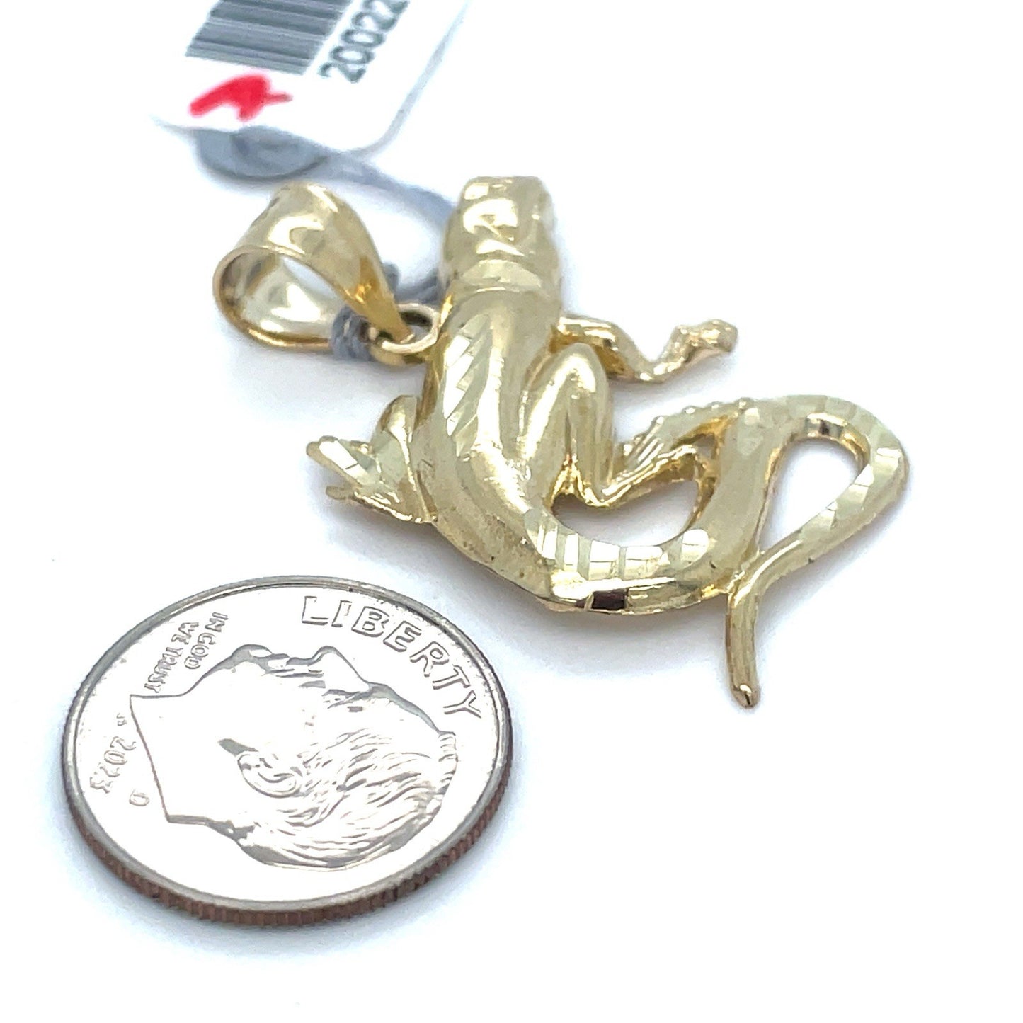 10K Yellow Gold Lizard Pendant 3.40g2
