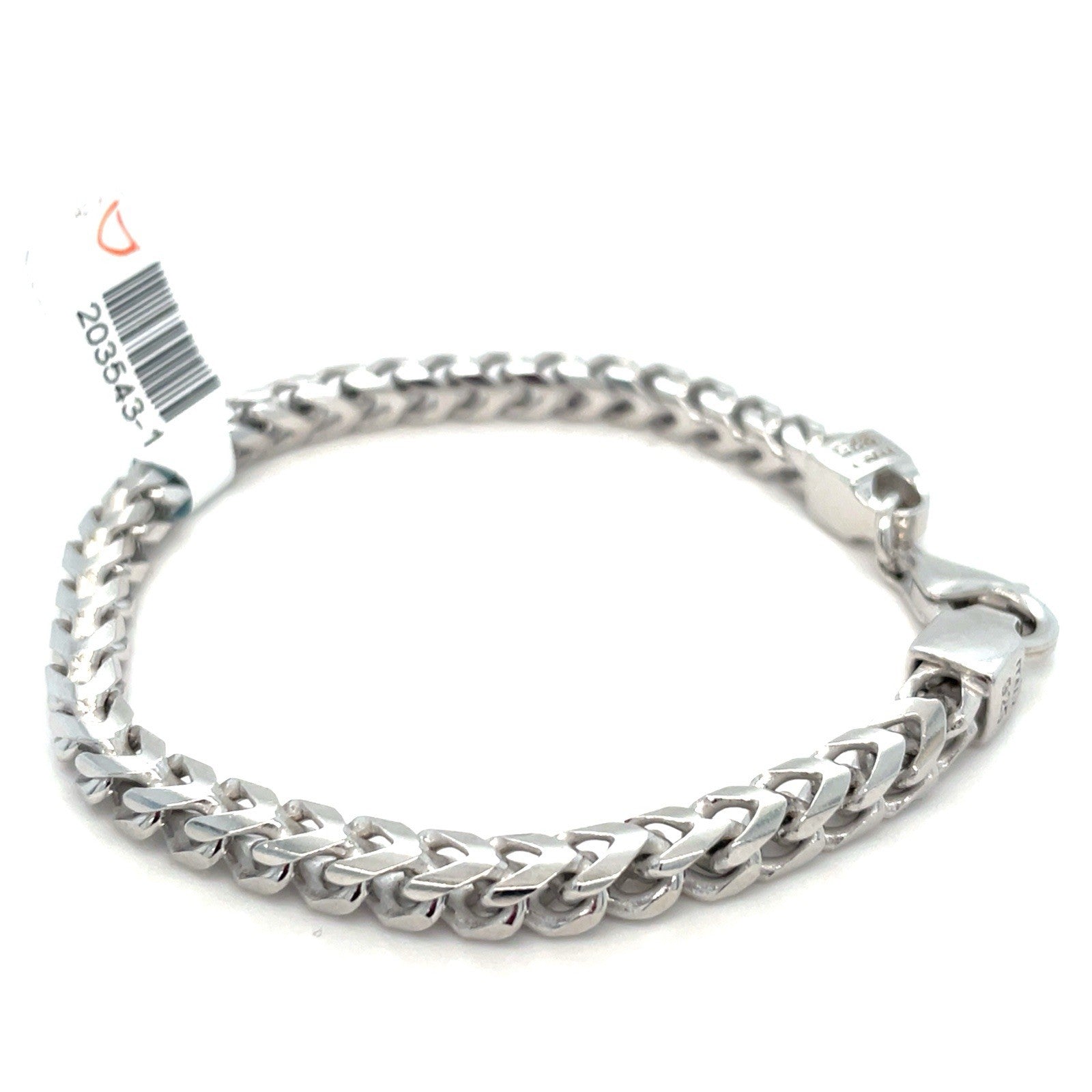 925 Sterling Silver 8” Franco Bracelet 26.5g 5mm 0