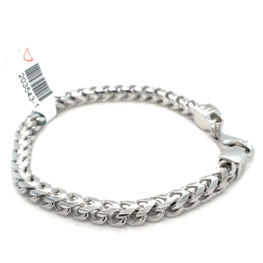 925 Sterling Silver 8” Franco Bracelet 26.5g 5mm 0